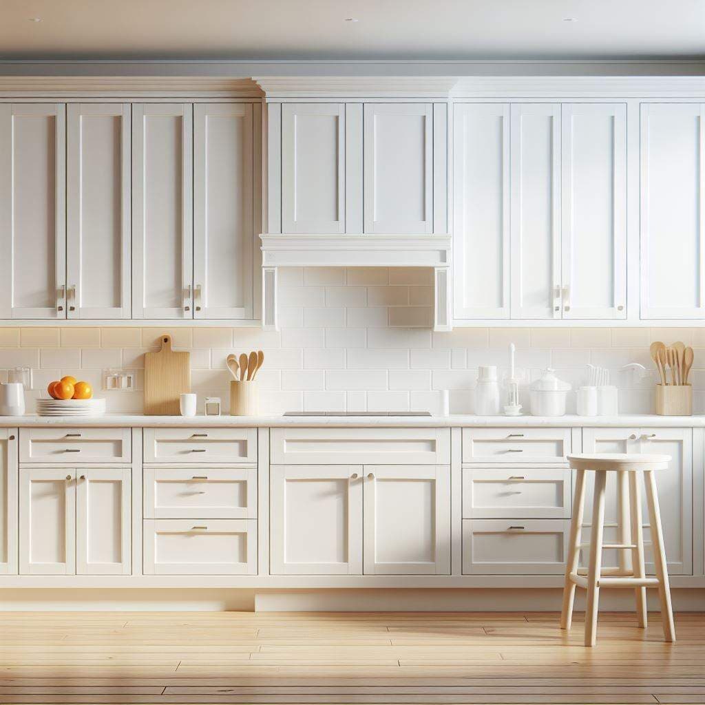Traditional style kitchen cabinet with raised panel doors