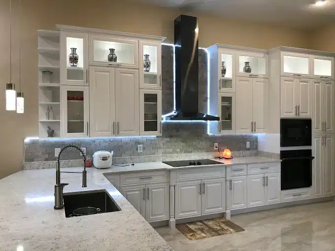 Modern kitchen cabinet remodel Tampa Bay
