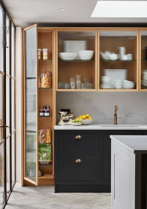 Beadboard kitchen cabinets
