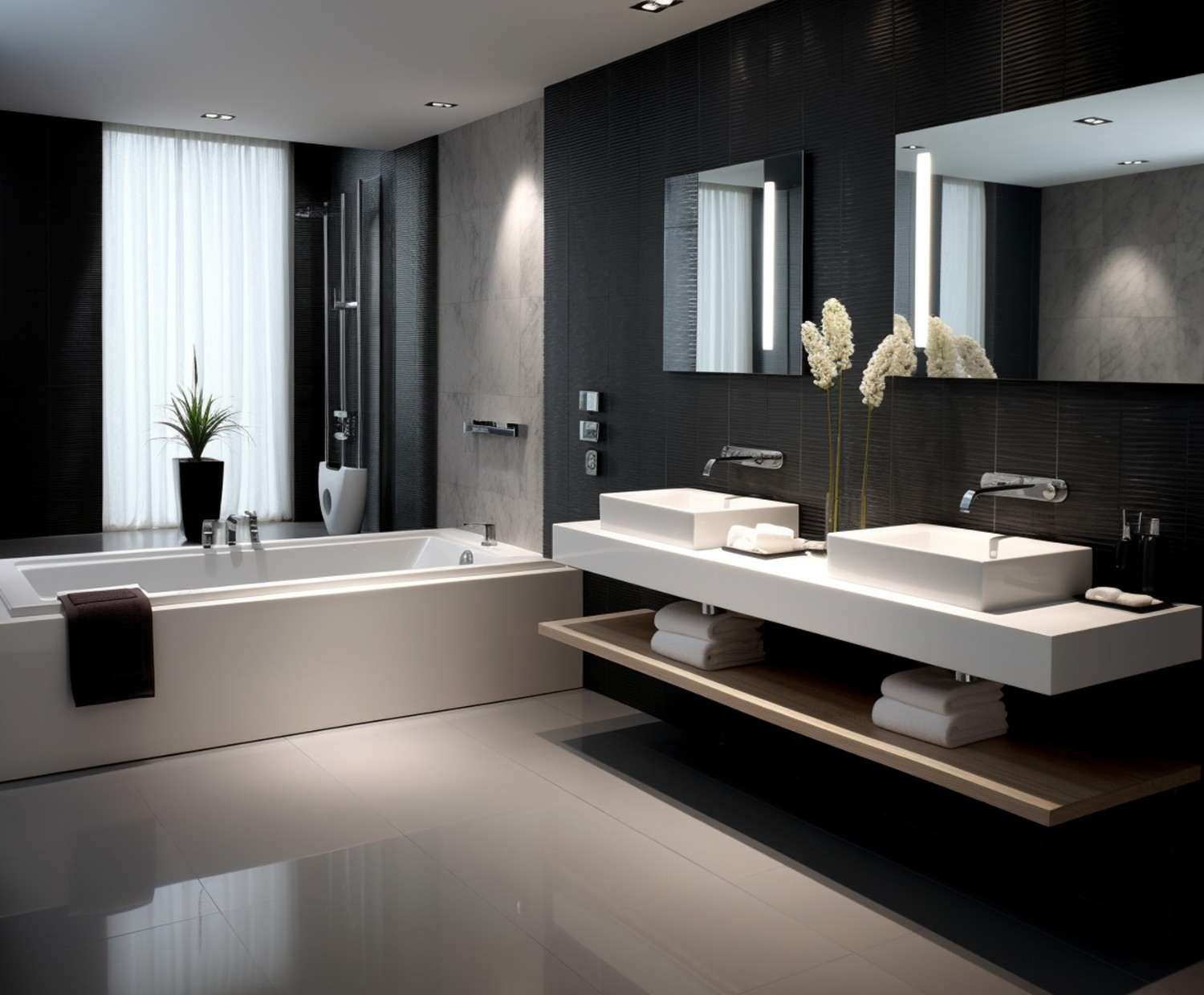 Small bathroom with modern style