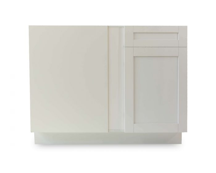 White Shaker Base Blind Corner (BBC) 1Door 1Drawer