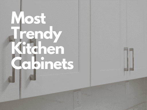 Trendy kitchen cabinet